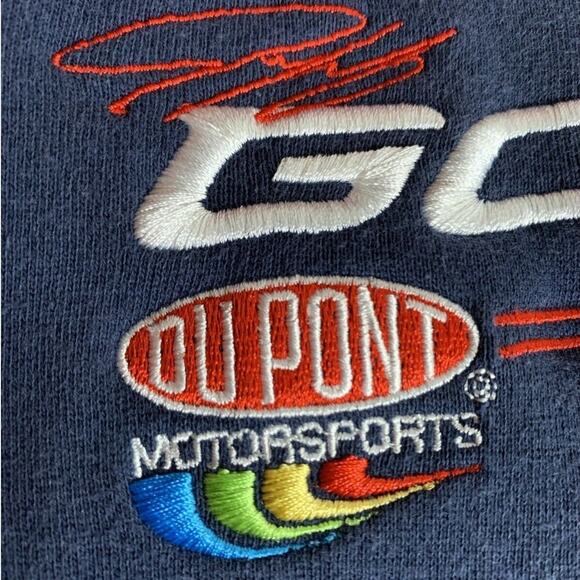 Vintage Jeff Gordon Sweatshirt Men's 2XL Embroidered Red Navy Classic Nascar - Picture 7 of 9